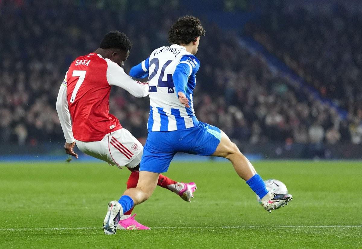 世界杯手机观看-3球4助攻，萨卡生涯英超对阵布莱顿造7球所有对手第三多